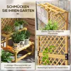 Outsunny, stojan na rostliny, květinový žebřík se 2 Náhled obrázku produktu 4