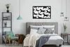 MuchoWow® MuchoWow® Gerahmtes Poster Pferde - Weiß - Muster Produktbild-Vorschau 5