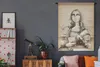 MuchoWow® Wandteppich Wandbehang Illustration der Mona Lisa Produktbild-Vorschau 5