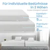 ELONEO Gel Topper 120x200cm, Matratzentopper aus 5 cm hohem Produktbild-Vorschau 4