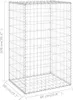 vidaXL Mur de gabions avec couverture Acier galvanisé Voir les images du produit 7