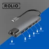 Rolio USB C Hub, 4K HDMI, Ethernet, 2x USB 3.0, 2x USB-C, Produktbild-Vorschau 2