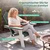 Sedia da giardino pieghevole COSTWAY Adirondack, resistente Anteprima dell’immagine prodotto 4