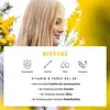 A woman is shown in the background with a white overlay in the foreground detailing the benefits of Vitamin D. Produktbild-Vorschau