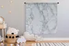 MuchoWow® Wandteppich Wandbehang Marmor - Weiß - Grau Produktbild-Vorschau 3