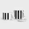 Čajník s hrnčekom Homla BRETA Black Stripes, 300ml Náhľad obrázku produktu 2