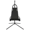 vidaXL Garten-Hängestuhl mit Kissen Dunkelgrau Produktbild-Vorschau 3