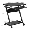 Iropro bureau table d'ordinateur noir table PC avec Voir les images du produit 5