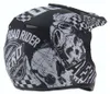 Crosshelm Helm Kinderhelm Quad Motocross Skeleton Schwarz Produktbild-Vorschau 6