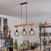 Torano »Torano« Hängelampe aus Metall/Holz in Schwarz/Natur Produktbild-Vorschau 7