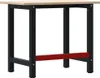 vidaXL Banco da lavoro 100x60x81,5 cm in legno massiccio di Anteprima dell’immagine prodotto 7