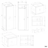 Armoire HAGA IV 2 portes 2 tiroirs BLANCHE 2 armoires + 2 Voir les images du produit 5