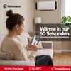 LEHMANN Termoventilatore a parete 2000W Termoventilatore Anteprima dell’immagine prodotto 4