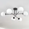 Fossobiubo Deckenlampe aus Metall/Glas in Schwarz/Weiß Produktbild-Vorschau 8