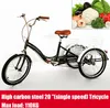 20palcová tříkolka pro dospělé Senior 3 Wheels Bike Black s Náhled obrázku produktu 2