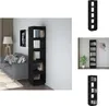vidaXL Bücherregal/Raumteiler Schwarz 40x35x167 cm Produktbild-Vorschau 1