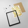 Gerahmtes Poster - Schwarzer Rahmen - Abstraktion Gold Weiß Produktbild-Vorschau 4