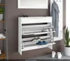 Schuhschrank Oliva 2 hängend Basic weiß glänzend Produktbild-Vorschau 2