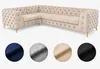 Ecksofa Moet L-Form beige 202x323 cm groß – Wohnlandschaft Produktbild-Vorschau 1