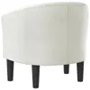 vidaXL Fauteuil club blanc similicuir Voir les images du produit 5