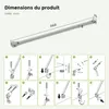 S'AFIELINA Stabilisateur de cabine de douche Barre de Voir les images du produit 4