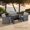 Ratanový salonek Lucca - grau/hellgrau Náhled obrázku produktu 9