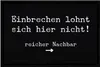 Fußmatte Spruch Einbrechen lohnt sich hier nicht reicher Produktbild-Vorschau 1