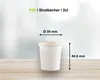 1000x Schnapsbecher Shotbecher Stamperl Pappbecher weiß mit Produktbild-Vorschau 2