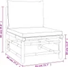 vidaXL 6 tlg. Garten Lounge Set mit Kissen Taupe Bambus - Produktbild-Vorschau 10