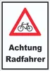 Achtung Radfahrer Fahrräder Aufkleber A5 (148x210mm) Produktbild-Vorschau 1