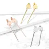 Stab Ohrringe: Runde Ohrstecker Ohrhänger aus Edelstahl Produktbild-Vorschau 3