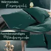 Teddy Plüsch Bettwäsche 135x200 cm Warme Winter Uni Wende Produktbild-Vorschau 5
