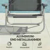 Outsunny Sonnenliege klappbar Gartenliege mit Kopfkissen Produktbild-Vorschau 8