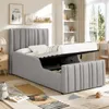 Flieks Polsterbett 90x200cm mit Stauraum, Kinderbett Produktbild-Vorschau 1