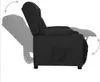 relaxační křeslo vidaXL Black Fabric Náhled obrázku produktu 3