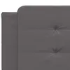 Möbel Bett mit Matratze Grau 200x200 cm Kunstleder - Produktbild-Vorschau 7