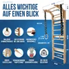 VALENESS® NEU Sprossenwand aus Holz mit Klimmzugstange, Produktbild-Vorschau 2