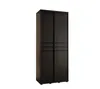 Kleiderschrank YVONA 10 - 100/45 cm, schwarz / schwarz Produktbild-Vorschau 2