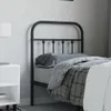 vidaXL Kopfteil Metall Schwarz 75 cm - Kopfteil - Kopfteile Produktbild-Vorschau 1
