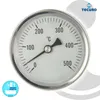 tecuro Ø 80 mm Bi-Metall Rauchgas - Thermometer 0 - 500°C Produktbild-Vorschau 4