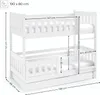 MTJMöbel Etagenbett LILA 190x80cm mit Matratze, Kinderbett Produktbild-Vorschau 3