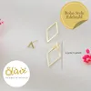 XCOAST Ohrringe - modern, Cut-Out, Edelstahl, Gold Produktbild-Vorschau 2