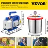 VEVOR 3 Gallone 12L Vakuumkammer 85L/Min 3CFM Vakuumpumpe Produktbild-Vorschau 15