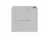 A gray two-drawer cabinet with ribbed texture. Náhled obrázku produktu