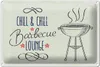 Blechschild  Chill & Chill Barbecue Lounge, 30x20 cm, Produktbild-Vorschau 2