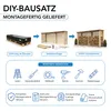 Holz Brennholzregal – 6,7 m3  – B112xL458xH199 cm - TIMBELA Produktbild-Vorschau 8