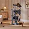 Yaheetech Kratzbaum Kletterbaum 139 cm H, Katzenbaum mit 3 Produktbild-Vorschau 9