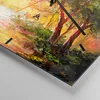 Wanduhr - Quadrat - Glasuhr - natur natur - 40x40cm - Produktbild-Vorschau 5