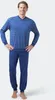 hajo Hommes Set de pyjamas - long, manchettes, col V, Voir les images du produit 8
