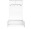 Armoire d'entrée blanche Sweiko avec espace de rangement Voir les images du produit 2
